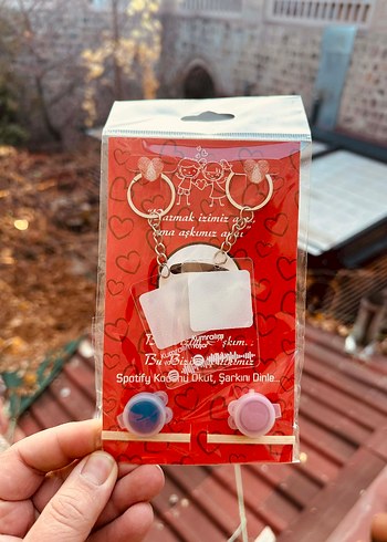 Renkli Zincir Detaylı Kadın Anahtarlık - Görsel 4