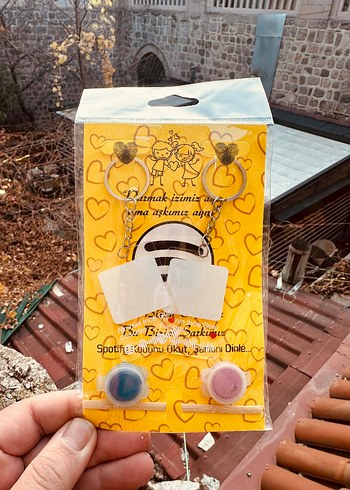 Renkli Zincir Detaylı Kadın Anahtarlık - Görsel 5