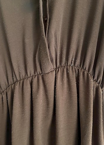 Kahverengi Kemerli Uzun Kadın Elbise - Görsel 3