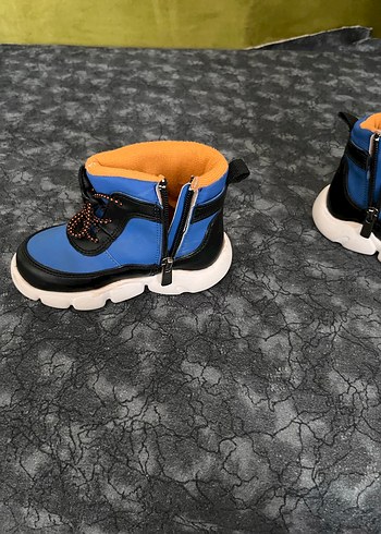 Erkek Çocuk Mavi Spor Botlar Velcro - Görsel 2