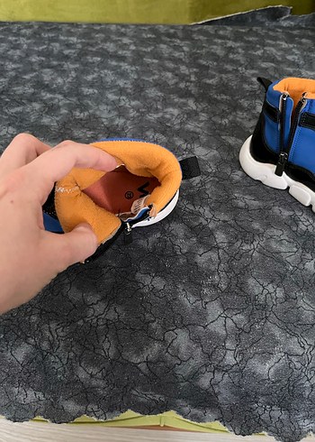 Erkek Çocuk Mavi Spor Botlar Velcro - Görsel 3