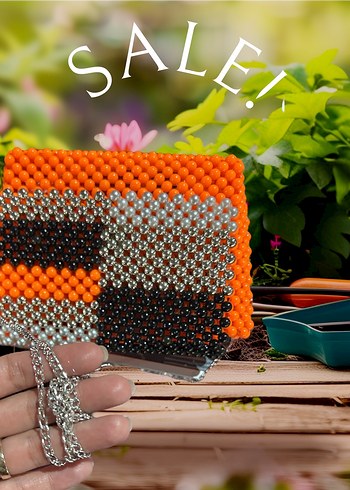 Boncuk İşlemeli Çok Renkli Kadın Çantası - Görsel 2