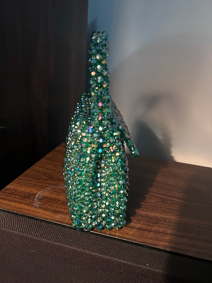 Yeşil Kristal Taş JanJanlı Kadın Çanta - Görsel 3