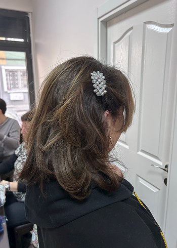 Çok Renkli  Kristal Taş Saç Tokası  - Görsel 3