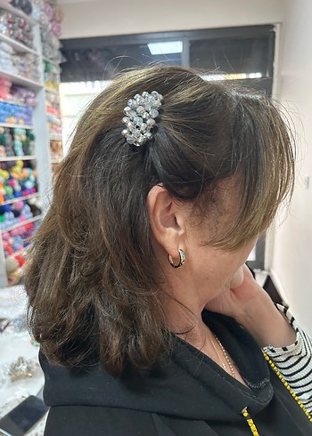 Çok Renkli  Kristal Taş Saç Tokası  - Görsel 4