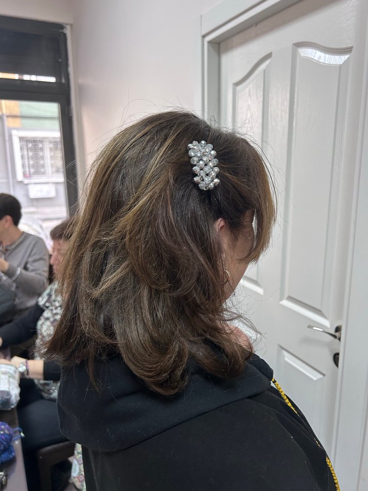 Çok Renkli  Kristal Taş Saç Tokası  - Görsel 3