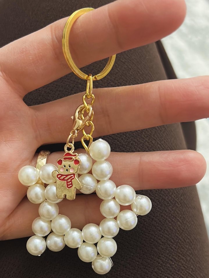 Hediyelik inci anahtarlık - Görsel 2