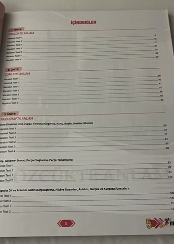 5. Sınıf Türkçe Soru Bankası - Maraton - Görsel 2