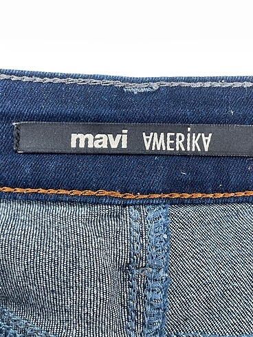 30 Beden çeşitli Renk Mavi Jeans Bermuda / Kapri %70 İndirimli.