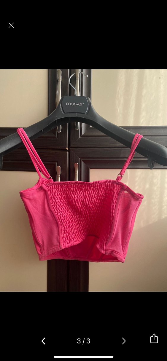 Pembe Mini Strappy Büstiyer - Görsel 2