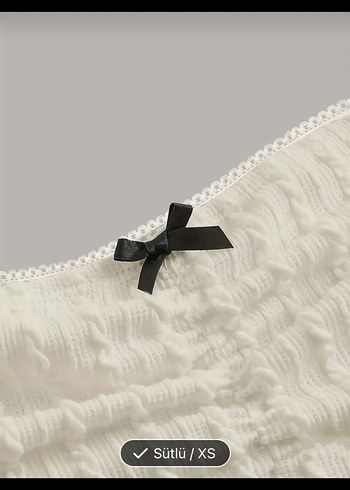 Beyaz Straplez Örgü Büstiyer - Görsel 2