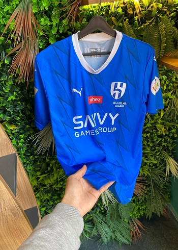 Mavi V Yaka Erkek Spor Tişört - Görsel 2