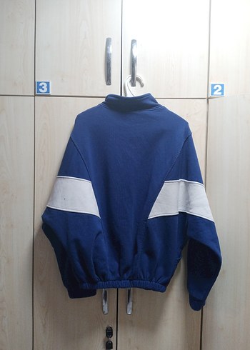 Mavi Fermuarlı Kadın Spor Ceket - Görsel 2