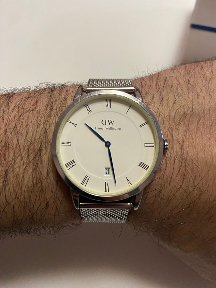 Daniel Wellington erkek Beyaz Klasik Saat - Görsel 5