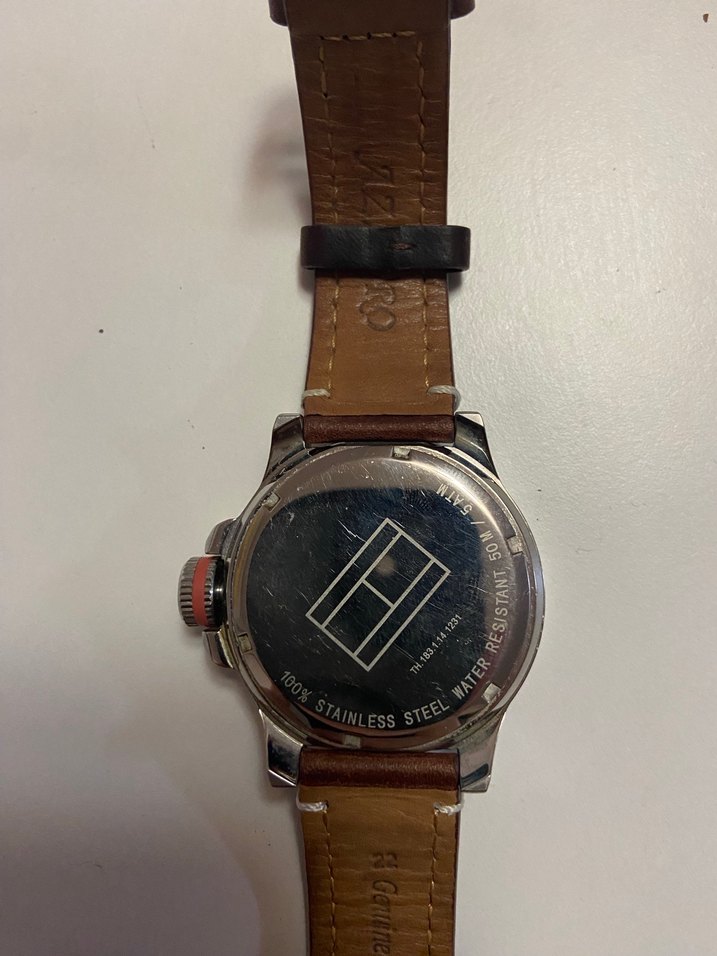 Bej Klasik Tommy Hilfiger Erkek Saati - Görsel 3