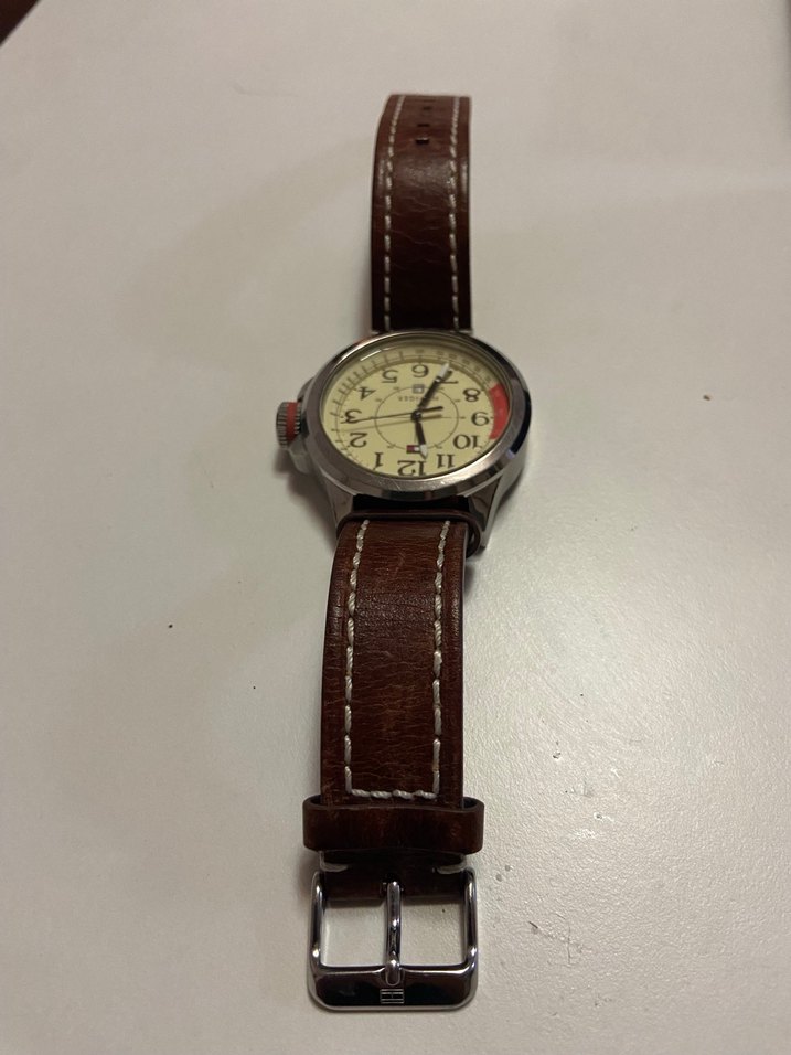 Bej Klasik Tommy Hilfiger Erkek Saati - Görsel 5