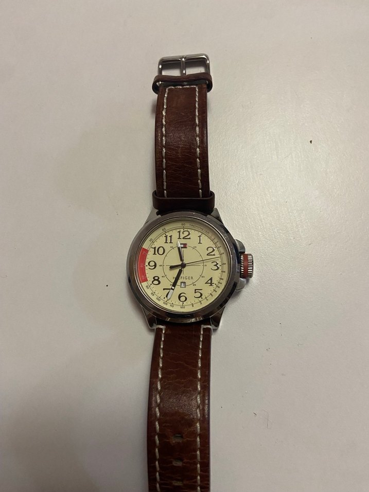 Bej Klasik Tommy Hilfiger Erkek Saati - Görsel 4