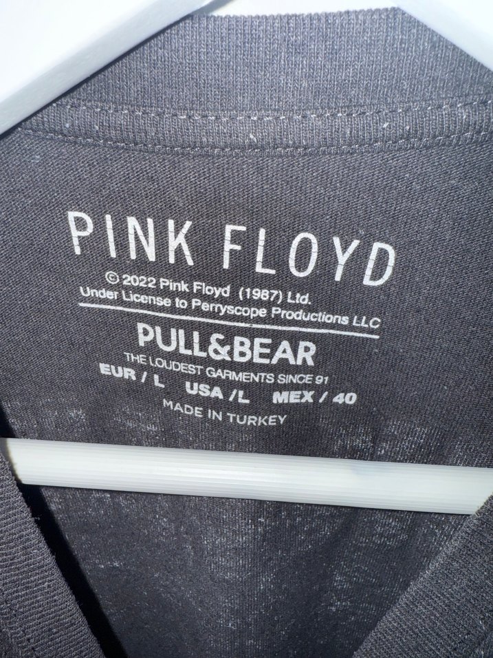 Pink Floyd Baskılı Pull and Bear Oversize Tshirt - Görsel 3