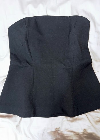 Zara Siyah Straplez Bluz - Görsel 2