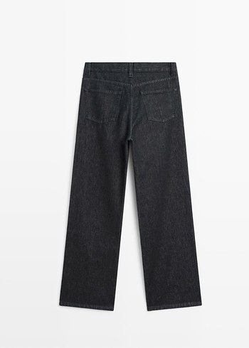 Massimo Dutti Koyu Mavi Jean - Görsel 3