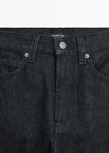Massimo Dutti Koyu Mavi Jean - Görsel 4