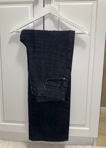 Massimo Dutti Koyu Mavi Jean - Görsel 7