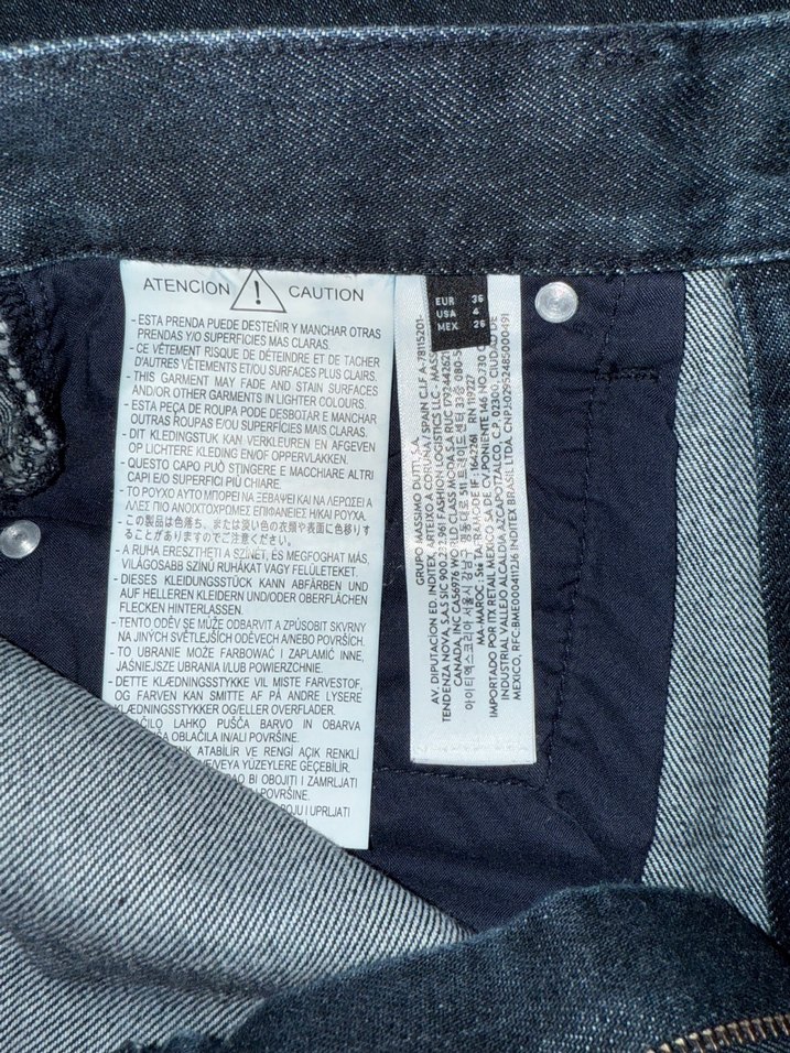 Massimo Dutti Koyu Mavi Jean - Görsel 5