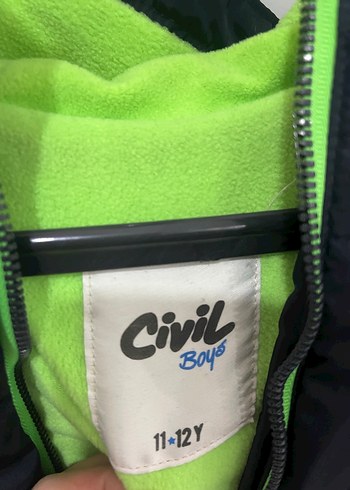 Erkek Çocuk Koyu Yeşil Fermuarlı Ceket - Görsel 4