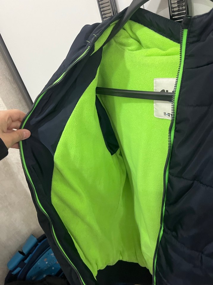 Erkek Çocuk Koyu Yeşil Fermuarlı Ceket - Görsel 3