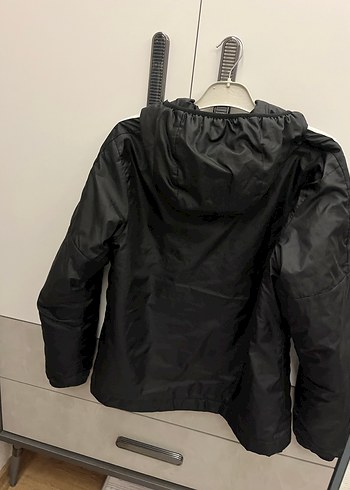 Siyah Adidas Kapüşonlu Erkek Kışlık Mont - Görsel 4