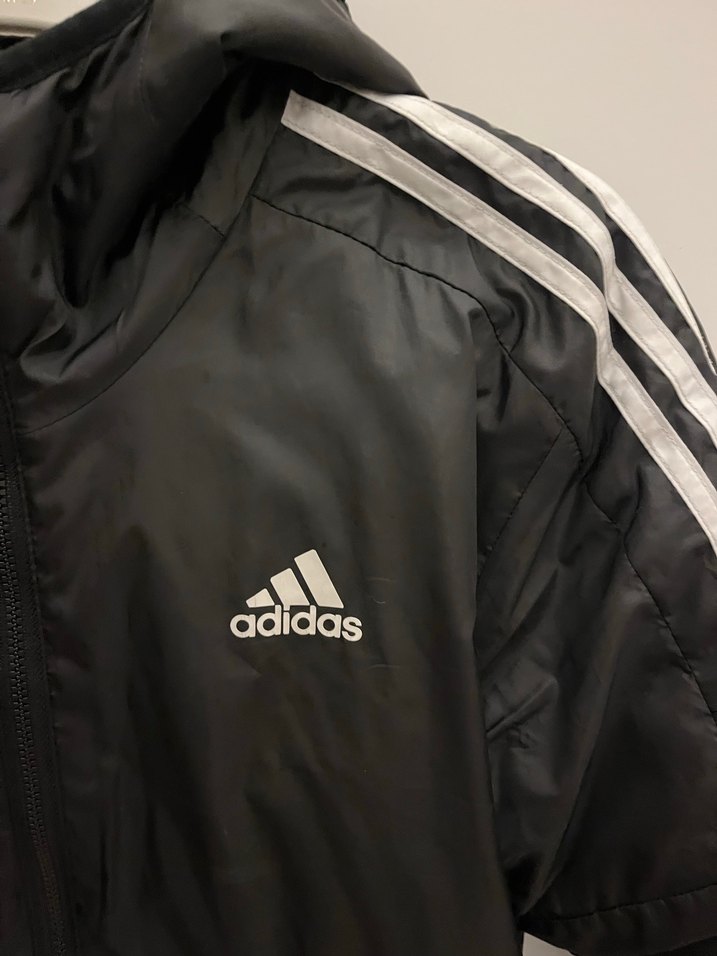 Siyah Adidas Kapüşonlu Erkek Kışlık Mont - Görsel 2