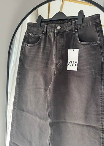 Kadın Kahverengi Kot Pantolon - Görsel 2