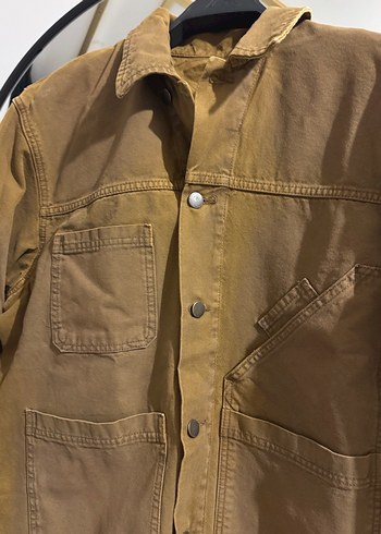 Düğmeli Kahverengi Süet Kadın Ceket - Görsel 2