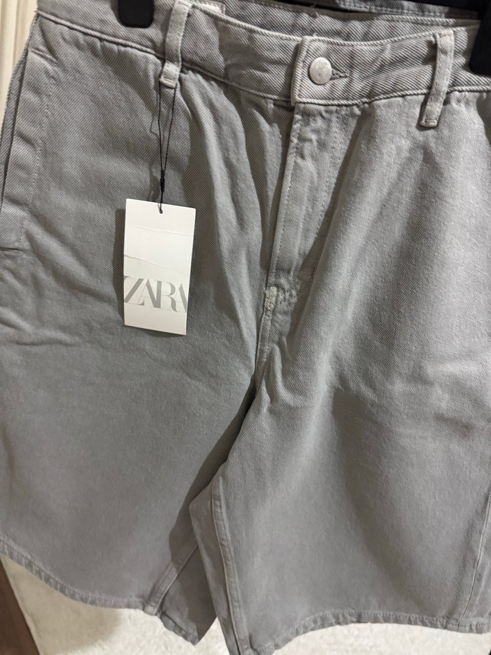 Gri Kısa Kollu Denim Erkek Takım - Görsel 2