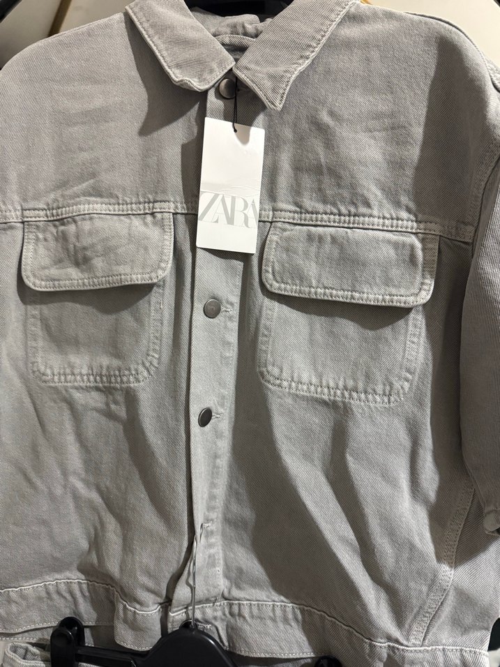 Gri Kısa Kollu Denim Erkek Takım - Görsel 3