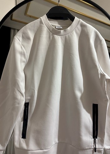 Gri Fermuarlı Kadın Sweatshirt - Görsel 3