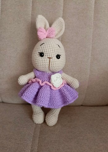 amigurumi elbiseli tavşan - Görsel 2