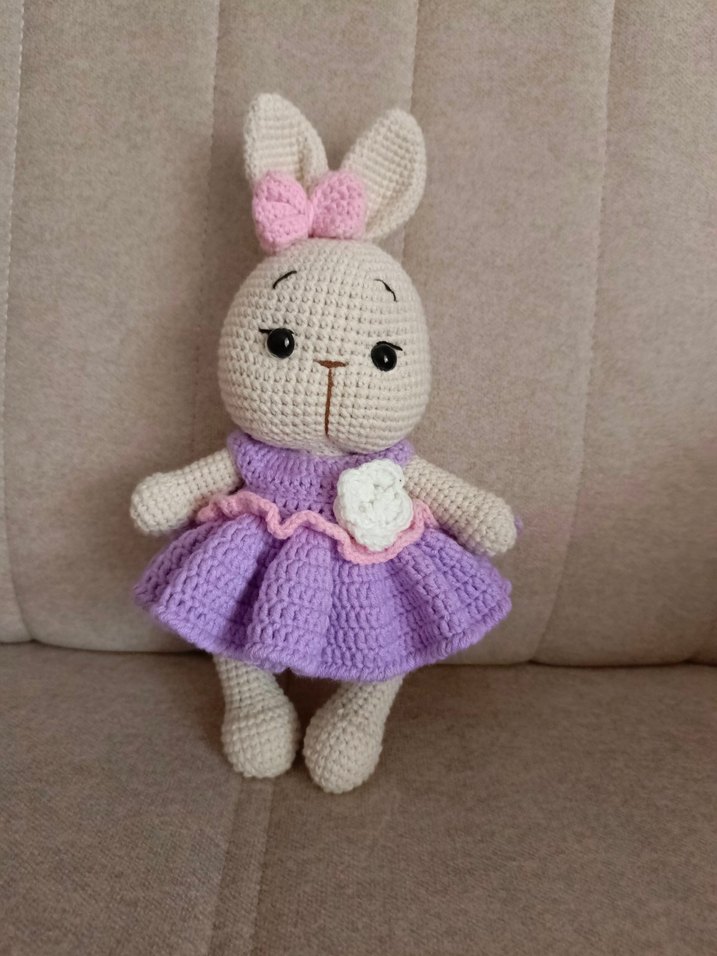amigurumi elbiseli tavşan - Görsel 2
