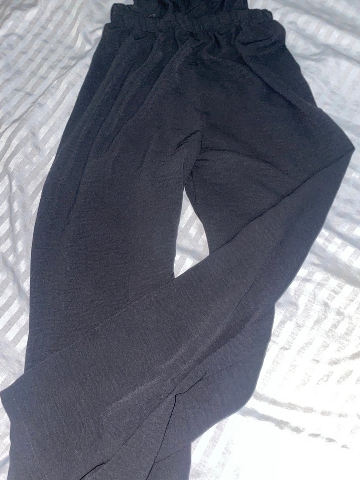 Askılı Siyah Hamile Tulum - Görsel 3