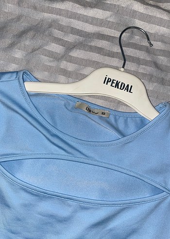 Mavi Mini Hamile Tişörtü - Görsel 2