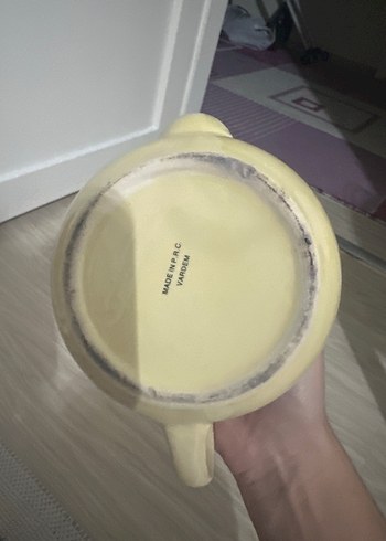 Renkli Desenli Bej Çaydanlık - Görsel 6