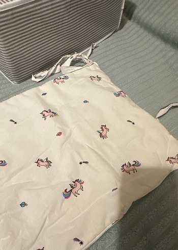 Beyaz Bebek Nevresim Takımı Unicorn - Görsel 5