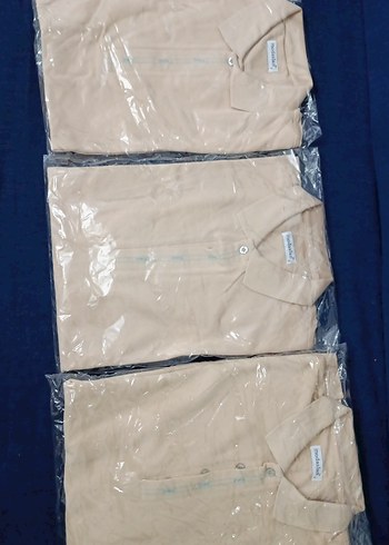 Erkek Bej Kısa Kollu Polo Tişört - Görsel 6