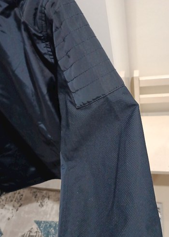 Erkek Lacivert Denim Ceket, Normal Boy, Fermuarlı - Görsel 5