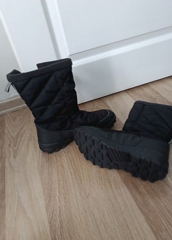 Kadın Siyah Fermuarlı Kayak Botu - Görsel 7