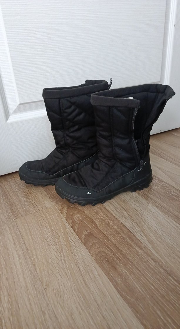 Kadın Siyah Fermuarlı Kayak Botu - Görsel 3