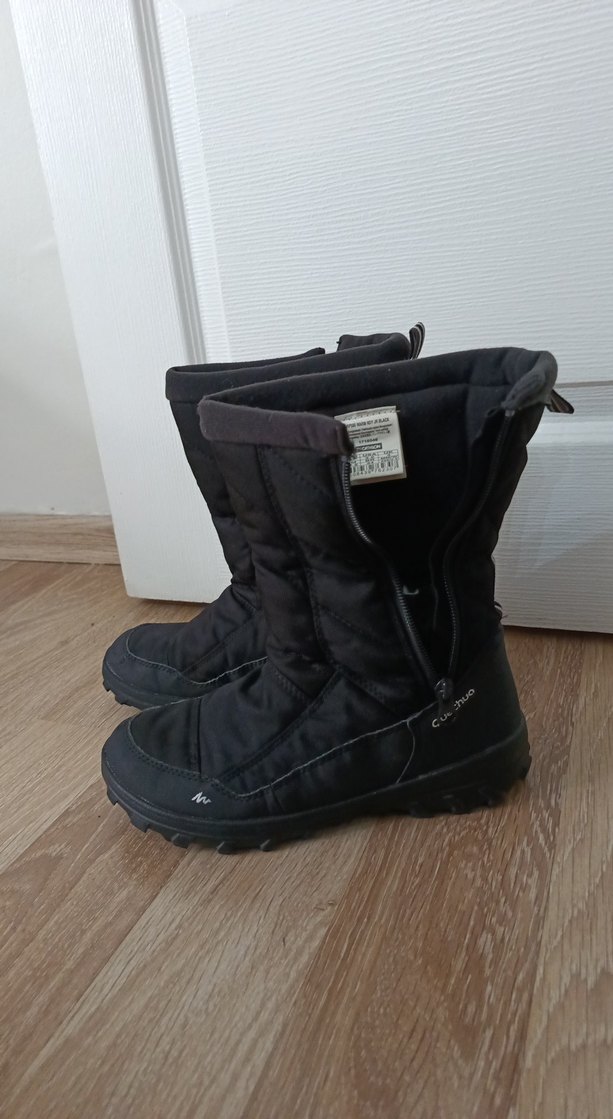 Kadın Siyah Fermuarlı Kayak Botu - Görsel 2