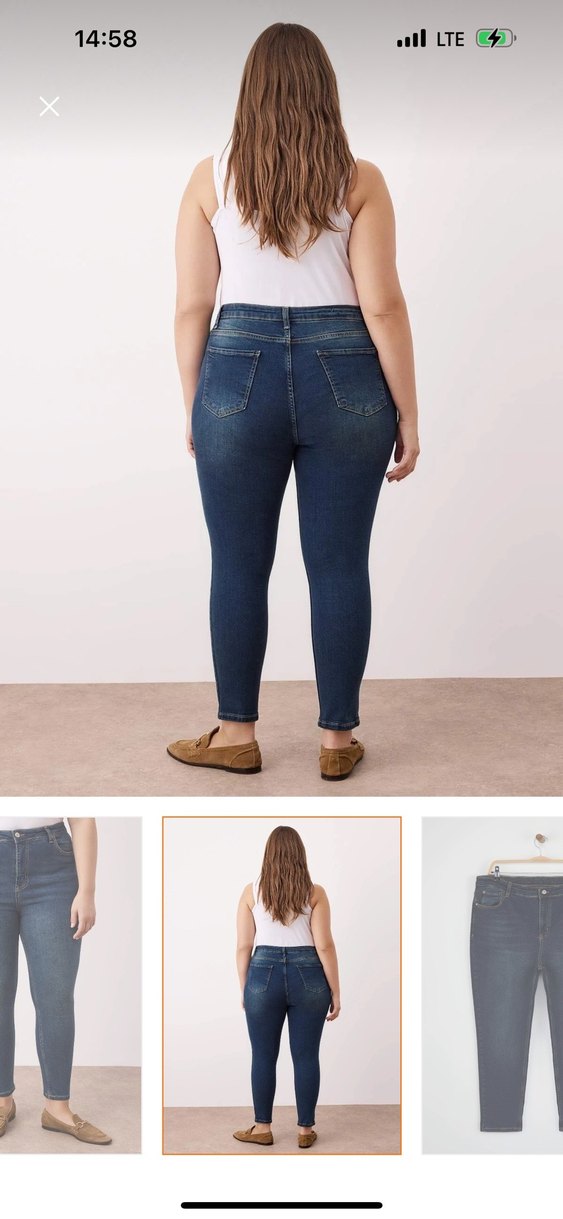 Düz Kesim Midi Boy Kadın Kot Pantolon - Görsel 3