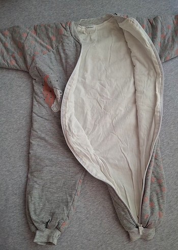 Ayıcıklı ve Yıldız Desenli Kız Çocuk Uyku Tulumu - Görsel 3