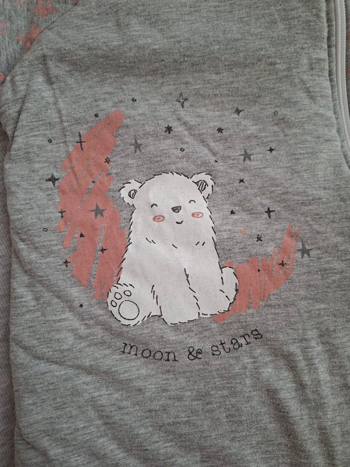 Ayıcıklı ve Yıldız Desenli Kız Çocuk Uyku Tulumu - Görsel 2